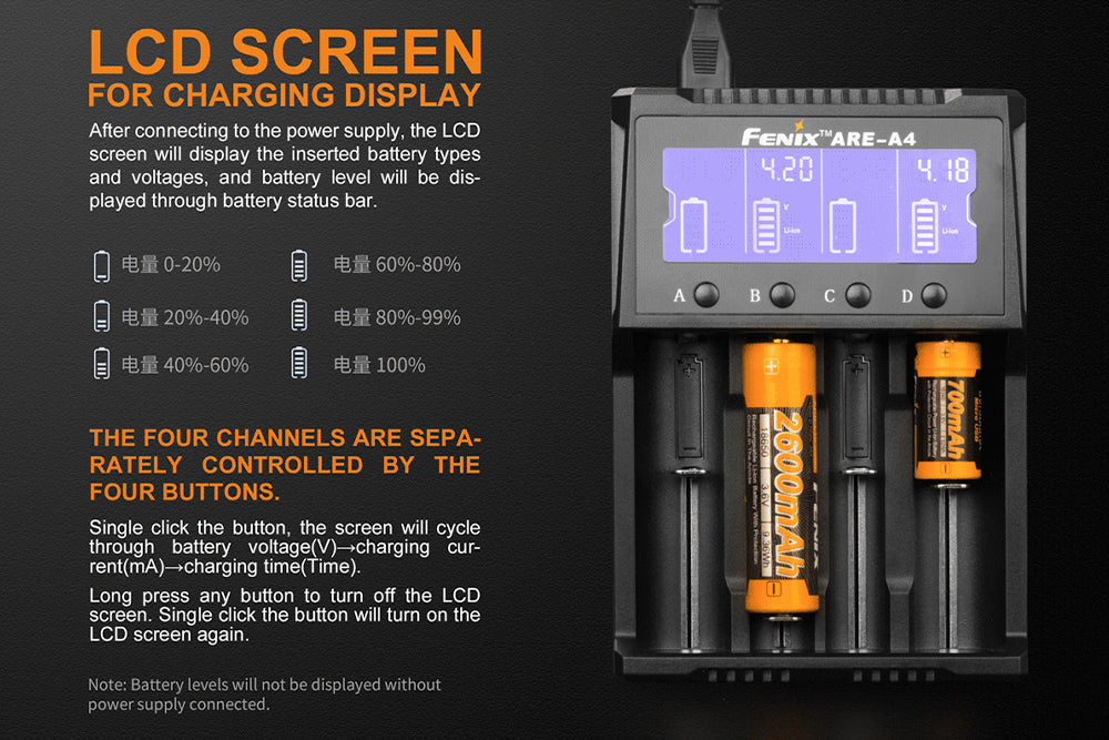 Fenix ARE-A4 Multifunctional Battery Charger