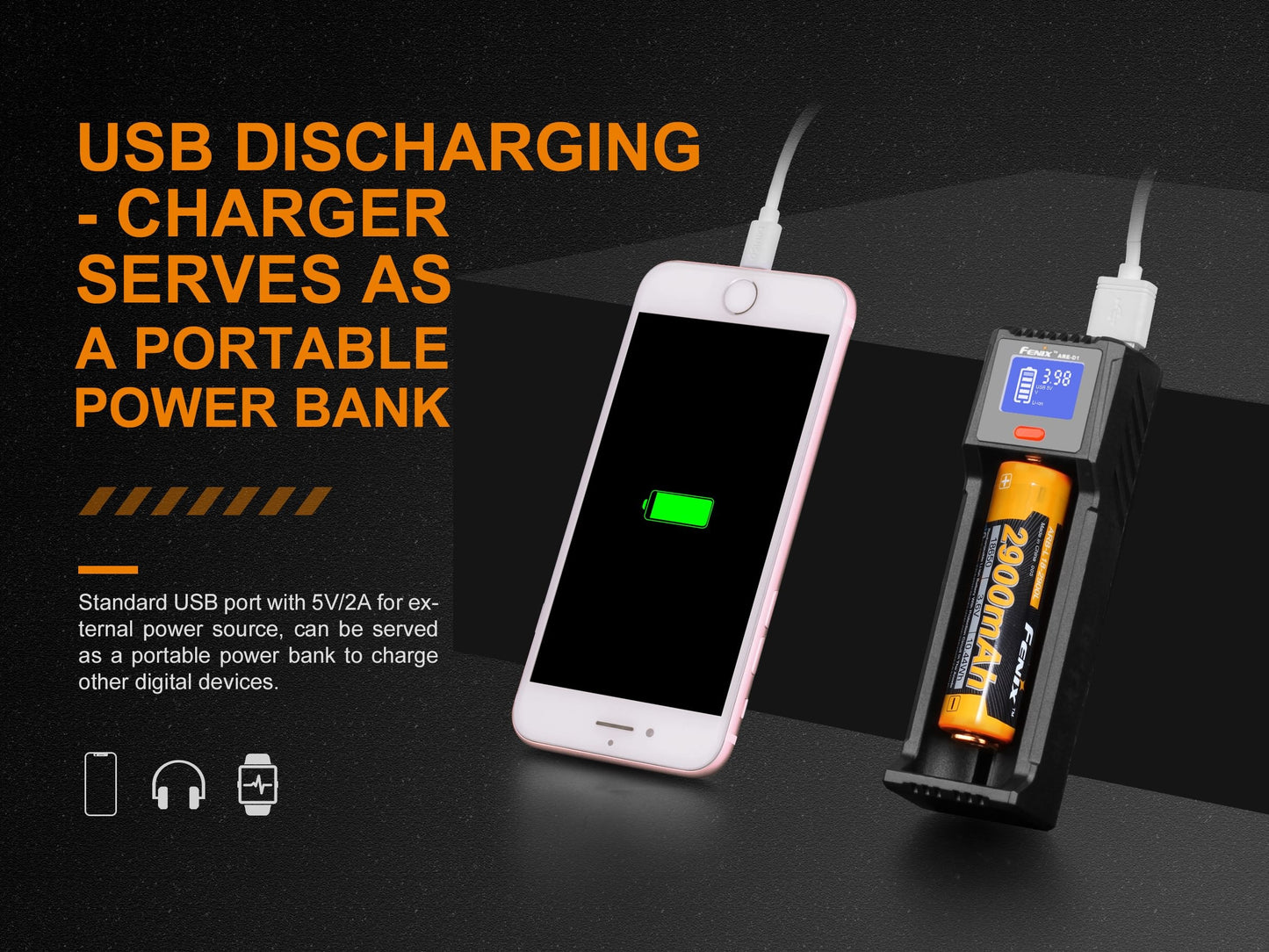 Fenix ARE-D1 Single Channel Smart Battery Charger