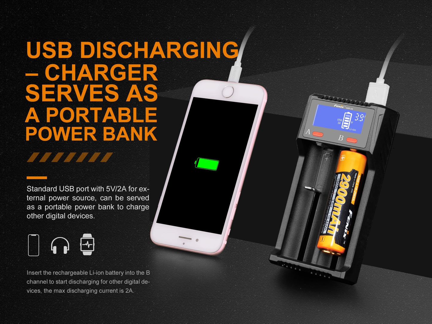 Fenix ARE-D2 Dual Channel Smart Battery Charger