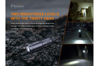 Fenix E02R LED Keychain Light - 200 Lumens