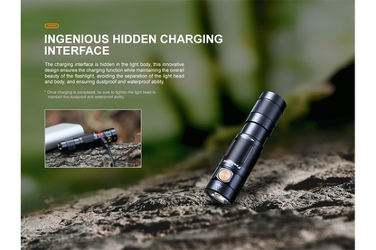 Fenix E09R Rechargeable High-Output Flashlight  - 600 Lumens