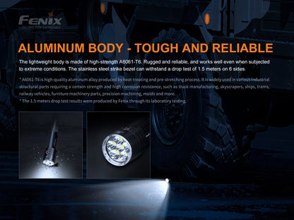 Fenix LR35R Rechargeable LED Flashlight - 10,000 Lumens