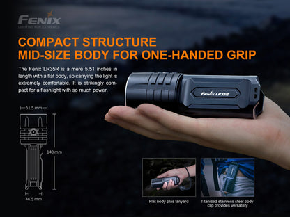 Fenix LR35R Rechargeable LED Flashlight - 10,000 Lumens