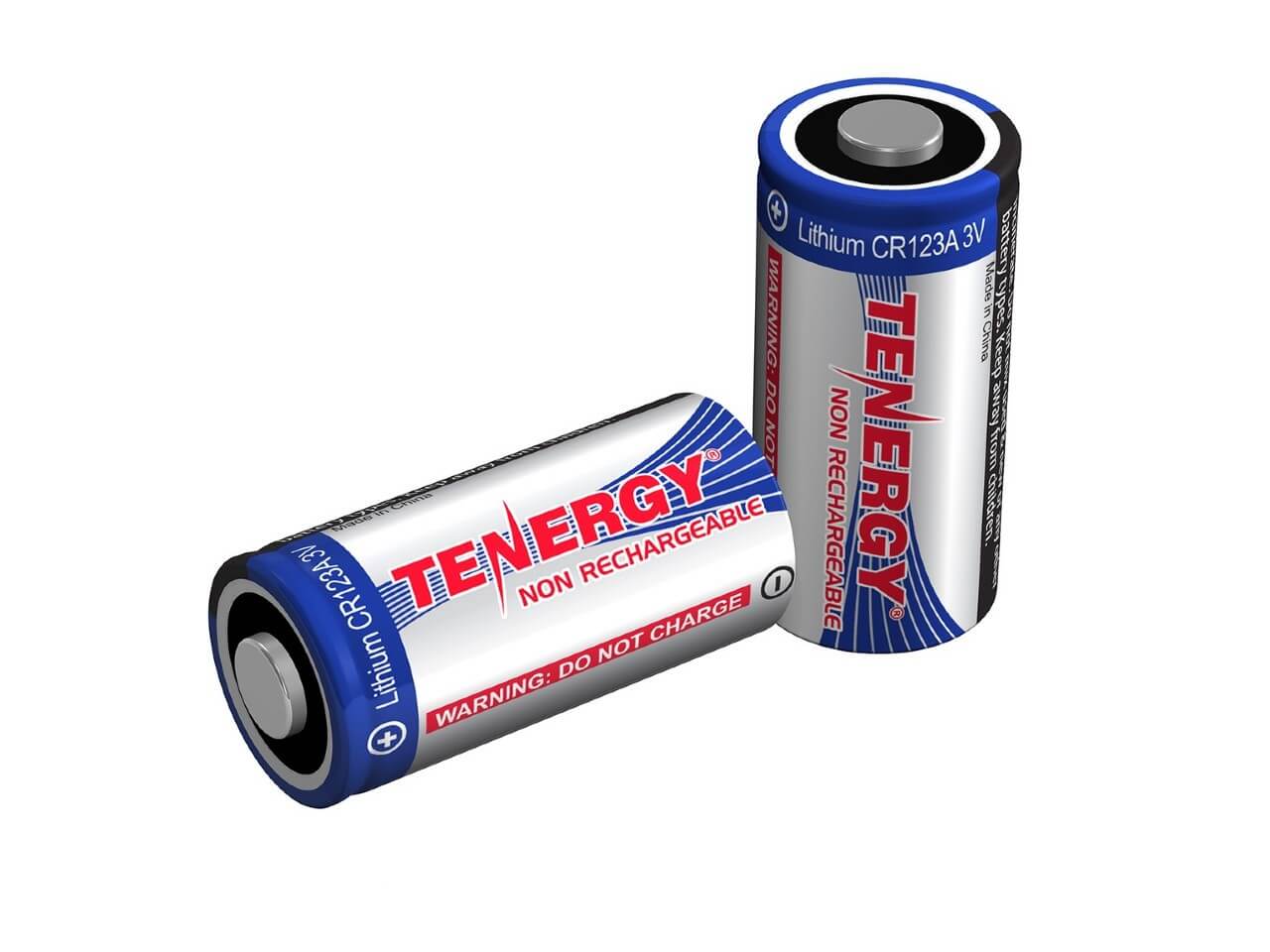 Tenergy CR123A Lithium Propel Battery - 2 Pack